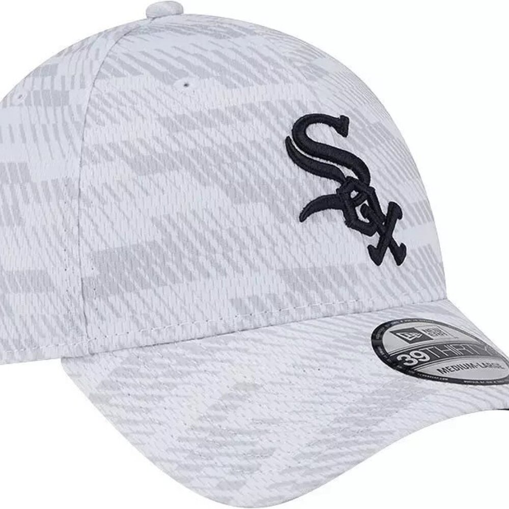 New Era Youth Chicago White Sox White Graded 39Thirty Stretch Fit Hat NEW